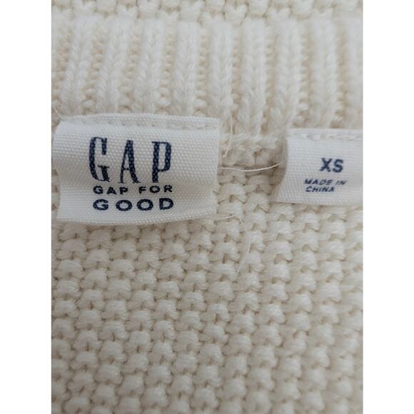 Gap Chunky Cableknit Fisherman Sweater Women XS Coastal Preppy Old Money Cabin‎ - Picture 6 of 8